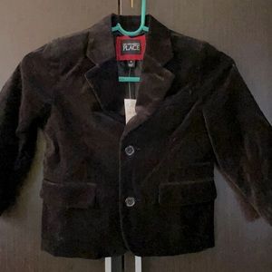 Adorable NWT velour or velvet black blazer.